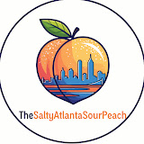 AI art of a peach used on the profile of The Salty Atlanta Peach